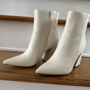 Madden Girl Boots Rakish Bone Heeled Booties